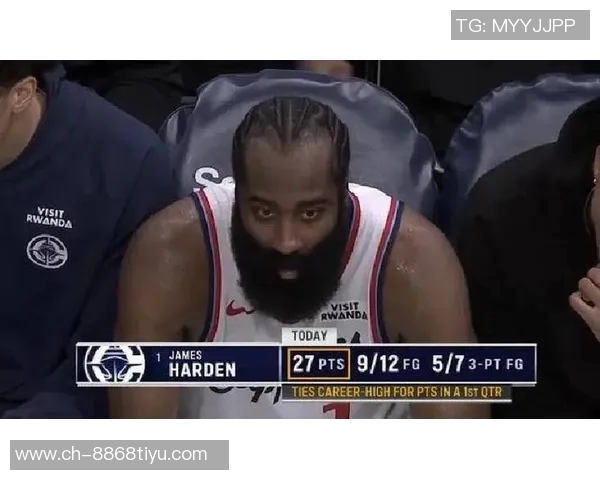 哈登半场表现低迷三分球失准球队外线哑火难以破局 哈登半场表现低迷三分球失准球队外线哑火难以破局